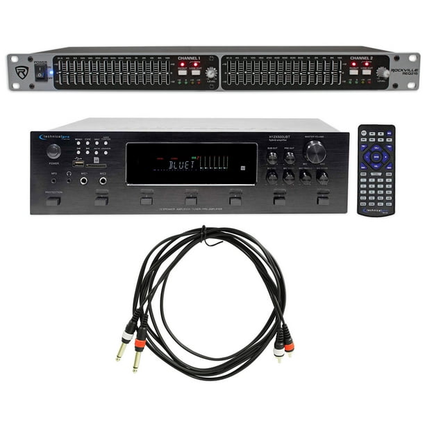 Technical Pro 6Zone 12Speaker Home Theater Bluetooth Receiver+Dual 15