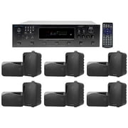 Technical Pro 6000w 6 Zone, Home Theater Bluetooth Receiver +12 4" Speakers