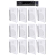 Technical Pro 6000w 6-Zone Home Theater Bluetooth Receiver+12 Wall Speakers