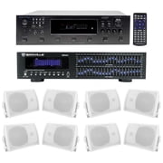 Technical Pro 6000w 6 Zone Home Theater Bluetooth Receiver+8 5.25" Speakers+EQ