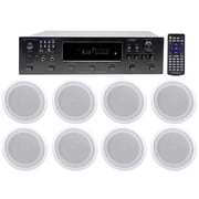 Technical Pro 6000w 6 Zone, Home Theater Bluetooth Receiver+8 8" Speakers
