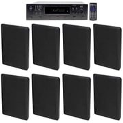 Technical Pro 6000w 6-Zone Home Theater Bluetooth Receiver+8 Slim Wall Speakers