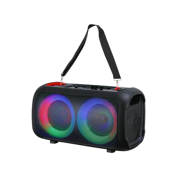 Technical Pro Bluetooth Boombox with Carrying Strap Black