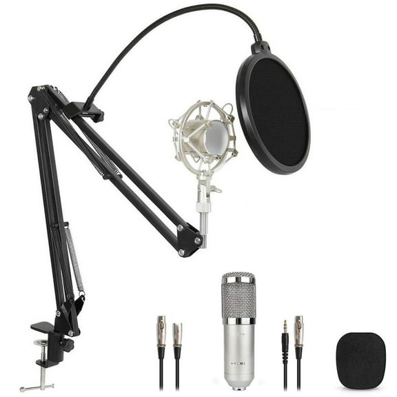 Technical Pro Cardioid Condenser Microphone Studio Kit for Recording and Broadcast