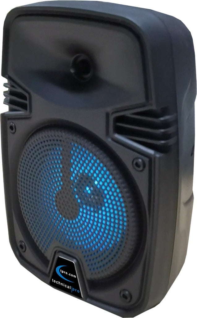 Rechargeable Bluetooth Speaker with LED Lights, True Wireless Stereo, Portable Wireless Speaker, Black