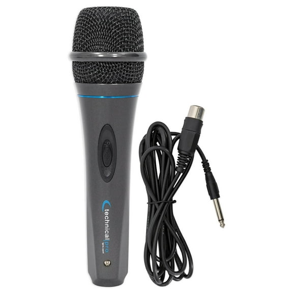 Technical Pro MK75 Karaoke DJ Wired Microphone Mic w/ 10 ft. XLR to 1/4" Cable