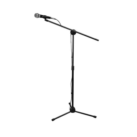 Technical Pro Microphone Starter Tripod Package with Carrying Bag XLR to XLR cable and 1/4-Inch Adapter