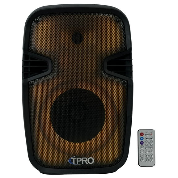 Technical Pro Portable Bluetooth Party Speaker with 8-Inch LED Woofer & TWS