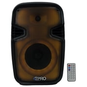 Technical Pro Portable Bluetooth Party Speaker with 8-Inch LED Woofer & TWS