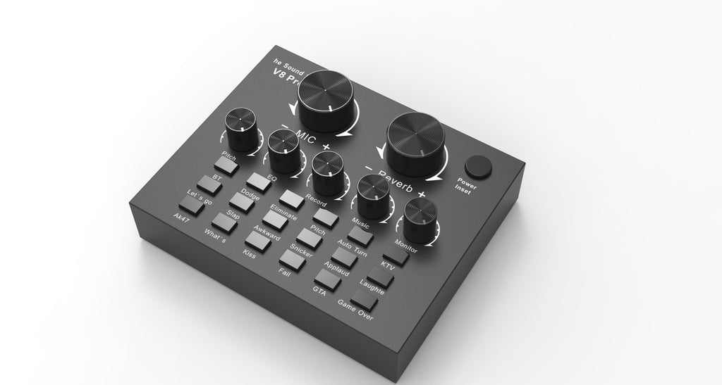 Technical Pro Podcast Mixer with Sound Effects (Black) (1 lb