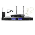 thumbnail image 1 of Technical Pro Professional UHF Dual Wireless Microphone Lapel & Headset System, 1 of 2