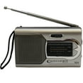 thumbnail image 1 of Technical Pro R22 Battery Pocket-Size Portable AM/FM Radio with Wrist Strap, Silver, 1 of 5