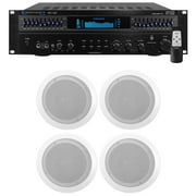 Technical Pro RX113 Home Theater Amplifier Receiver+4 6.5 Ceiling Speakers