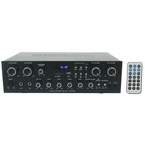 Technical Pro RX400X4 4 Channel 8 Speaker Bluetooth Home Receiver+Mic Inputs