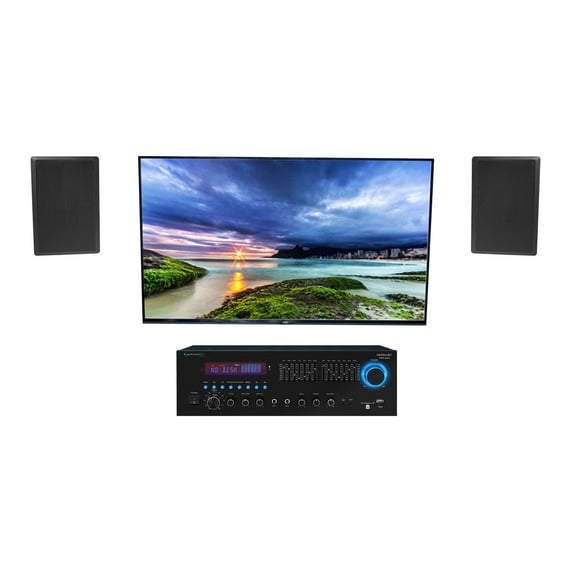 Technical Pro RX55URIBT 1500W Home Theater Bluetooth Receiver+(2) 5.25" Speakers