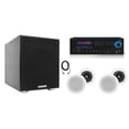 thumbnail image 1 of Technical Pro RX55URIBT Home Receiver+(4) 5.25" White Ceiling Speakers+Subwoofer, 1 of 33