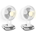 thumbnail image 1 of Technical Pro Rechargeable Desk Wall Fan with LED Work Lamp and Powerbank, 1 of 6