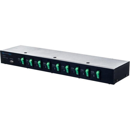 Technical Pro SURGE9 Rackmount 9-Outlet Power Strip with 5V USB Charging  Port