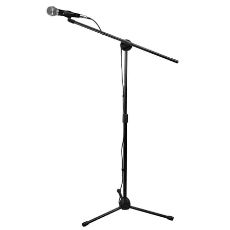 Technical Pro Tripod Boom Microphone Stand with Carrying Bag and Cables