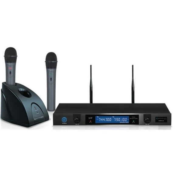 Technical Pro wmr20 Professional UHF Dual Rechargeable Wireless Microphone System
