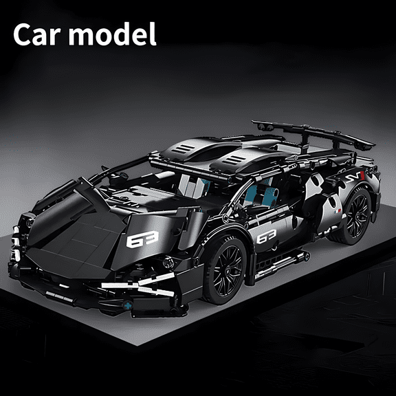 Technical Racing Sport Car Model Building Blocks technic adults 1:14 DIY Supercar Brick Puzzle Toys Kid Adult Gift(1280+granule)