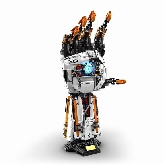Technical Robotic Hand Building Blocks Set Remotely Controlled Power MOC Bricks Toy Collection Gift 1628pcs