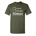 thumbnail image 1 of Technically The Glass Is Completely Full Sarcastic Humor Graphic Novelty Funny T Shirt, 1 of 5