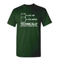 thumbnail image 1 of Technically The Glass Is Completely Full Sarcastic Humor Graphic Novelty Funny T Shirt, 1 of 5