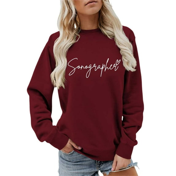 Technician Sportswear Crewneck Pullover Sweatshirt For Sonographer Graduation And Apparel