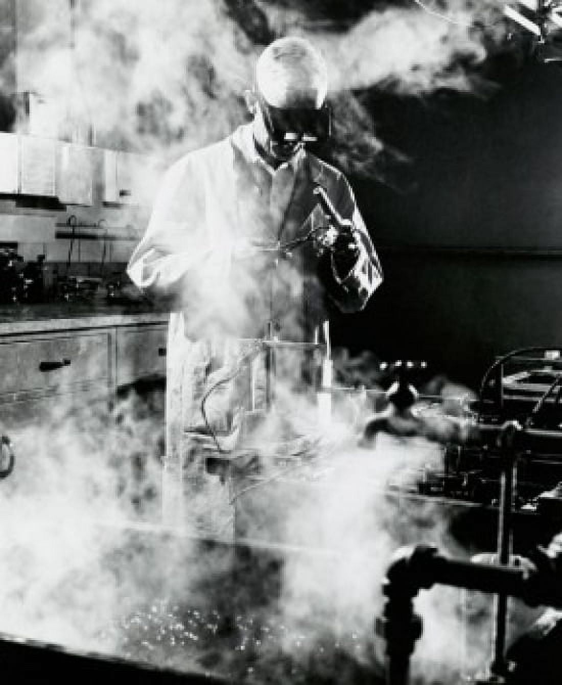 Technician plating a measuring device Measurements Laboratory General Electric Lynn Massachusetts USA Canvas Art - (18 x 24)