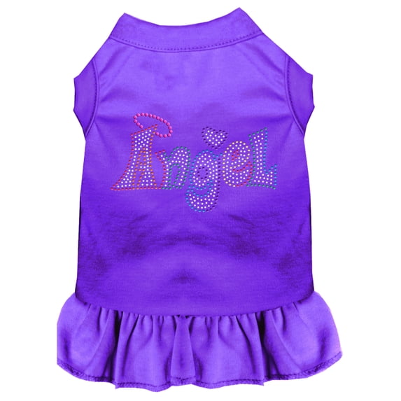 Technicolor Angel Rhinestone Pet Dress