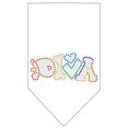 thumbnail image 1 of Technicolor Diva Rhinestone Pet Bandana, White - Small, 1 of 1