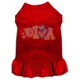 thumbnail image 1 of Rhinestone Pet Dog  Cat Dress Rhinestone, "Technicolor Diva", 1 of 11