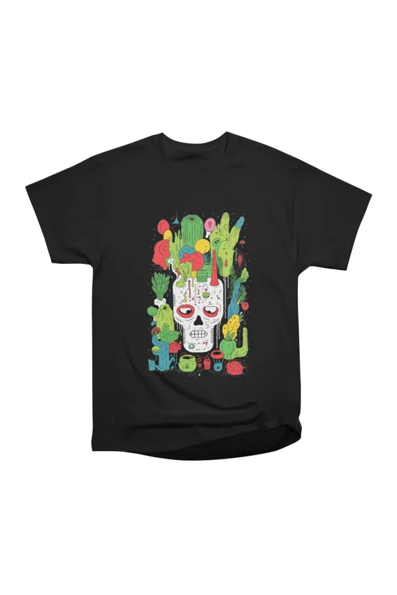 Technicolor Necromancer T-Shirt Tee Gift For Him Merch For Her Apparel For Friend