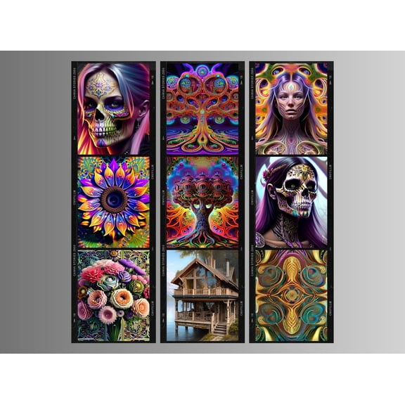 Technicolor Talons - Canvas Wall Art