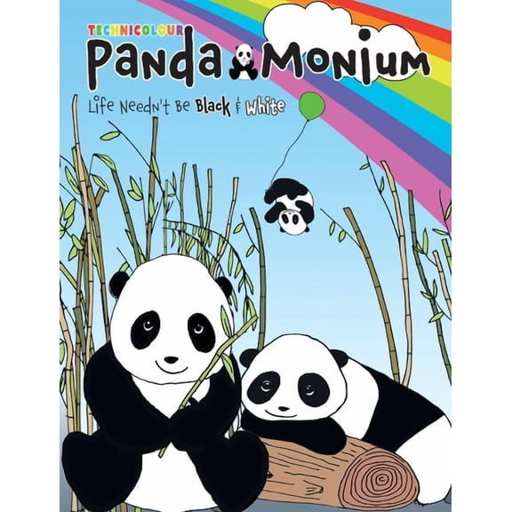 Technicolour Panda Monium Colouring Book: Life Needn't Be Black & White, (Paperback)