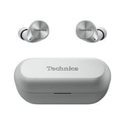 Technics HiFi True Wireless Multipoint Bluetooth Earbuds with Noise Cancelling, 3 Device Multipoint Connectivity, Wireless Charging, Impressive Call Quality, LDAC Compatible - EAH-AZ60M2-S Silver