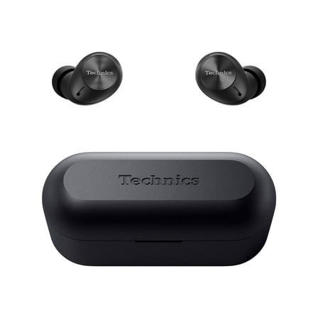 Technics Panasonic 2nd Generation Noise Cancellation Bluetooth Earbuds Headphone with Charging Case, Black