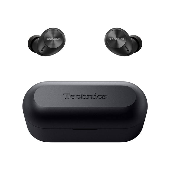 Technics Panasonic 2nd Generation Noise Cancellation Bluetooth Earbuds Headphone with Charging Case, Black