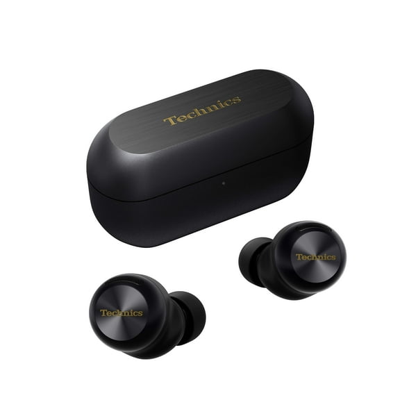 Technics Reference Class Hi-Fi Wireless Earbuds, Dolby Atmos with Head Tracking, Adaptive Noise Cancelling, 3 Device Multipoint, 10-hr Battery, Wireless Charging, Improved Fit - EAH-AZ100-K (Black)