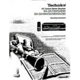 thumbnail image 1 of Technics SA-GX290 SA-GX390 SA-GX490 SA-GX690 SA-GX790 Receiver Manual REPRINT, 1 of 1