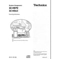 thumbnail image 1 of Technics SC-HD65 SC-HD70 ST-HD70 SE-HD70 SE-HD65 SL-HD70 RS-HD70 Manual REPRINT, 1 of 1