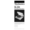 thumbnail image 1 of Instruction Manual ONLY for Technics SL-B3 Turntable Owners Instruction Manual REPRINT, 1 of 1