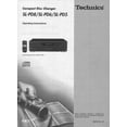 thumbnail image 1 of Technics SL-PD5 SL-PD6 SL-PD8 CD Changer Owners Instruction Manual REPRINT, 1 of 1