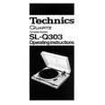 thumbnail image 1 of Instruction Manual ONLY for Technics SL-Q303 Turntable Owners Instruction Manual REPRINT, 1 of 1
