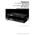 thumbnail image 1 of Instruction Manual ONLY for Technics ST-500 ST-500L Tuner Owners Instruction Manual REPRINT, 1 of 1