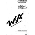 thumbnail image 1 of Instruction Manual ONLY for Technics SX-WSA-1R Synthesizer Owners Instruction Manual REPRINT, 1 of 1