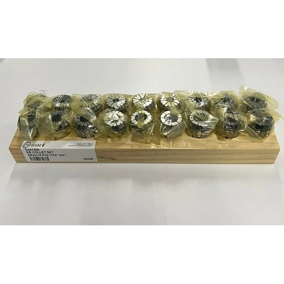 Techniks 04212IS ER 32 x 18 pc Collet Set - Inch Sizes From 7/32-3/4 By 32nds