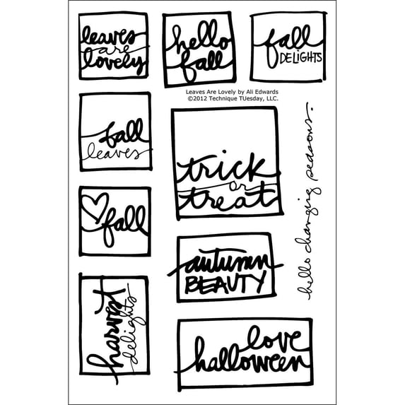 Technique Tuesday 'Leaves Are Lovely' 4x6-inch Clear Stamps