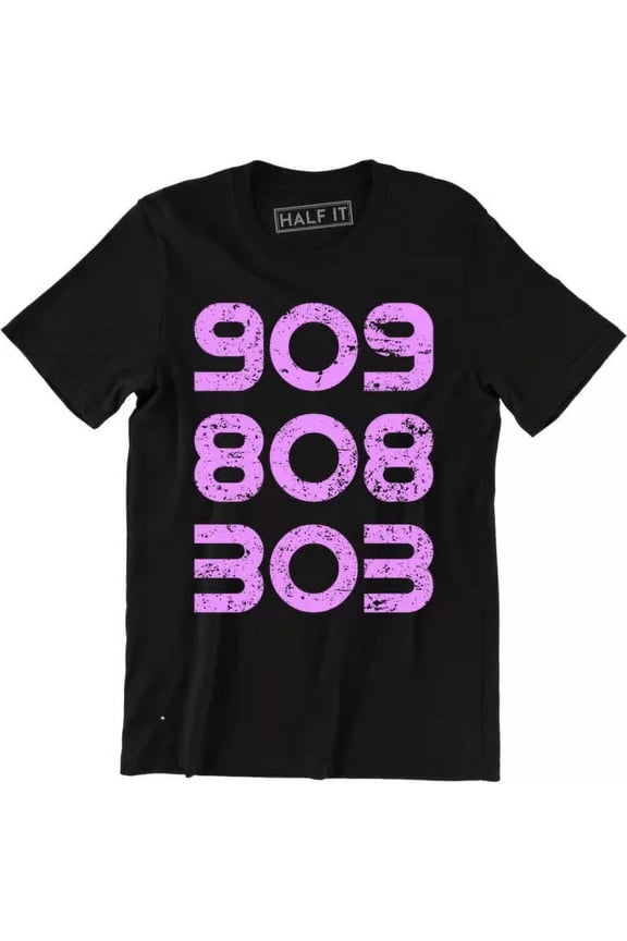 Techno 909 808 303 Slogan T-Shirt Drum House Tech Underground Dj Top Producer